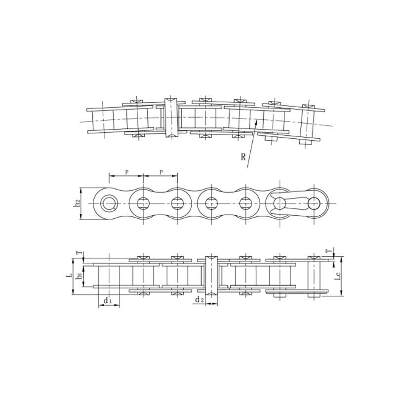 İstikrarlı performans dayanıklı yan yay zincirleri